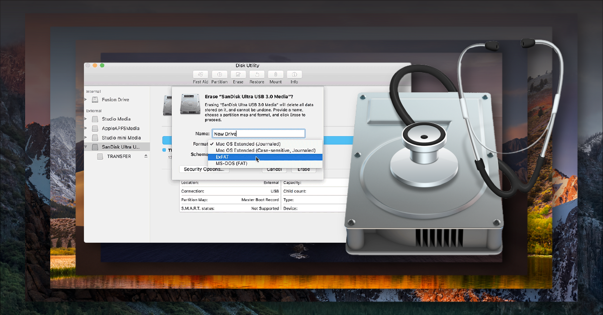 format external hard drive for xbox one on mac