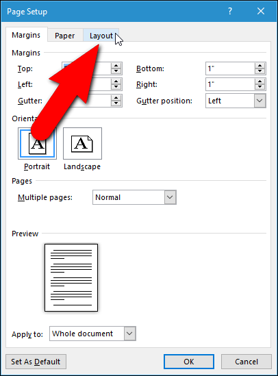 where is layout tab for ms word 2008 for mac